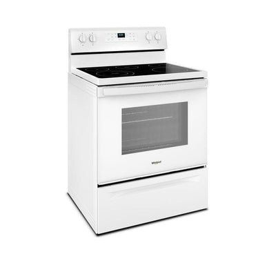 Whirlpool 30-in Smooth Surface 5 Elements 5.3-cu ft Steam Cleaning Freestanding Electric Range (Fingerprint-Resistant Stainless) - Super Arbor