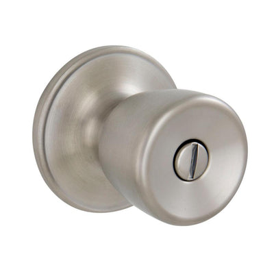 Brill Satin Stainless Steel Bed/Bath Privacy Door Knob - Super Arbor