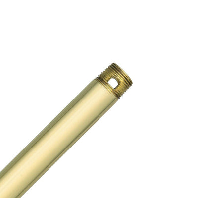 24 in. Polished Brass Extension Downrod for 11 ft. ceilings - Super Arbor