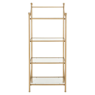 Safavieh Diana Gold Liquid/Tempered Glass Metal Etagere