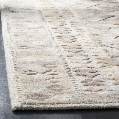 Safavieh Wyndham Borwick 4 x 6 Gray/Taupe Indoor Abstract Global Handcrafted Area Rug