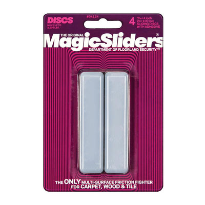 4 in. x 15/16 in. Rectangle Magic Sliders (4-Pack) - Super Arbor