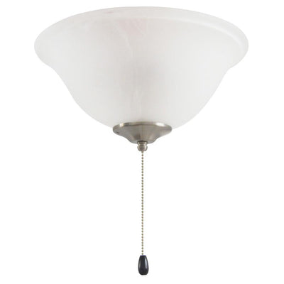 3-Light Satin Nickel LED Ceiling Fan Light Kit - Super Arbor