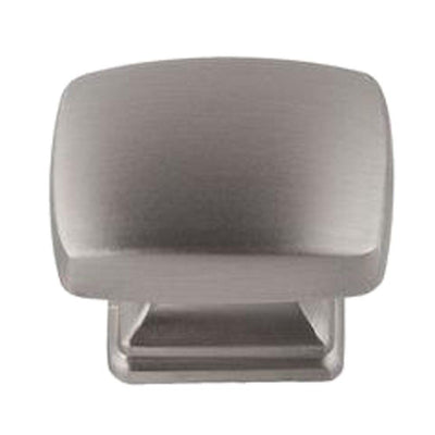 Grayson 1-1/4 in. Satin Nickel Rectangle Cabinet Knob - Super Arbor