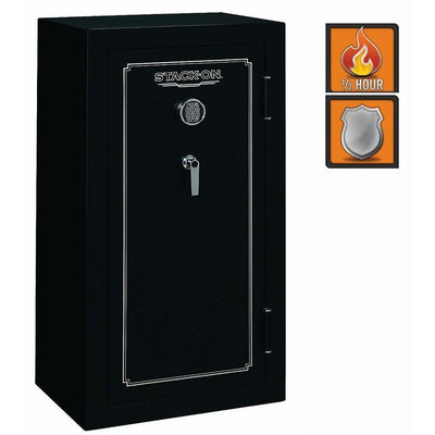 24-Gun Safe Electronic Lock in Matte Black - Super Arbor