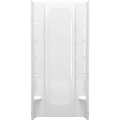 36 in. x 76 in. 1-Piece Direct-to-Stud Alcove Shower Back Wall in White - Super Arbor