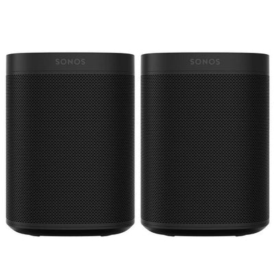One Gen 2 Black Smart Speaker with Voice Control (2-Pack) - Super Arbor