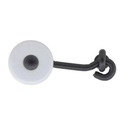 Perennial 2-1/2 in. White Ceramic and Oil-Rubbed Bronze Cabinet Latch - Super Arbor