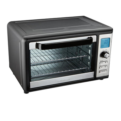 1500 W 6-Slice Stainless Steel Digital Countertop Oven with Convection and Rotisserie - Super Arbor