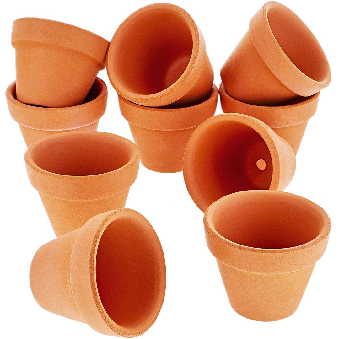 10x Mini Terra Cotta Terracotta Pots Flower Clay Planters for Succulent 1.5