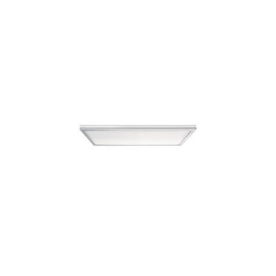Skytile 20-Watt Brushed Aluminum 1 x 2 Integrated LED Flat Panel Light, Cool White Temperature - Super Arbor