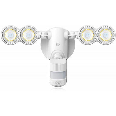 SANSI 30-Watt 4000 Lumens 180-Degree White Motion Sensor Outdoor Integrated LED 5000K Waterproof Dusk to Dawn Flood Light - Super Arbor