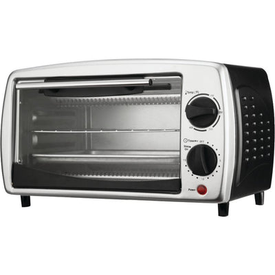 700 W Silver 4-Slice Toaster Oven and Broiler - Super Arbor