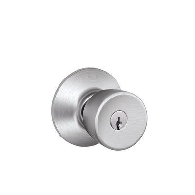 Bell Satin Chrome Keyed Entry Door Knob - Super Arbor