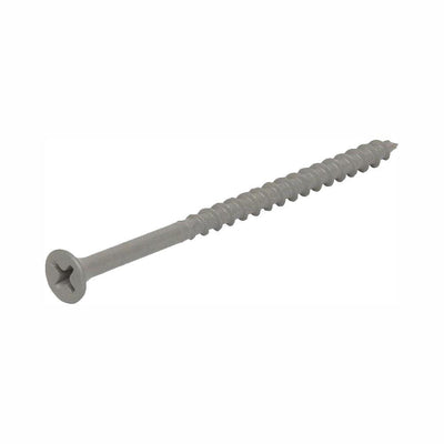 #6 x 1-1/4 in. Philips Bugle-Head Coarse Thread Sharp Point Polymer Coated Exterior Screw (1 lb./Pack)