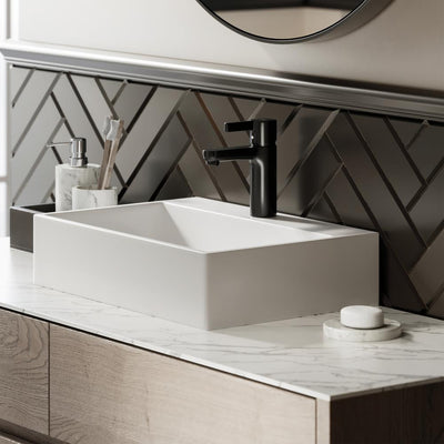 Swiss Madison Claire Vessel Sink in Glossy White - Super Arbor