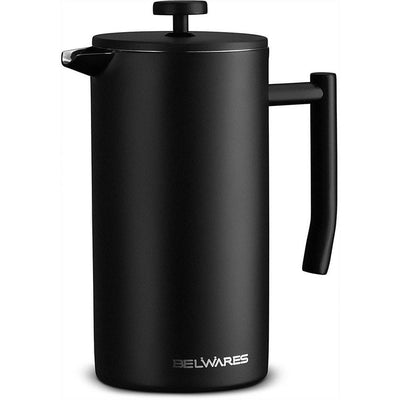 34 oz. Black Stainless Steel French Press - Super Arbor