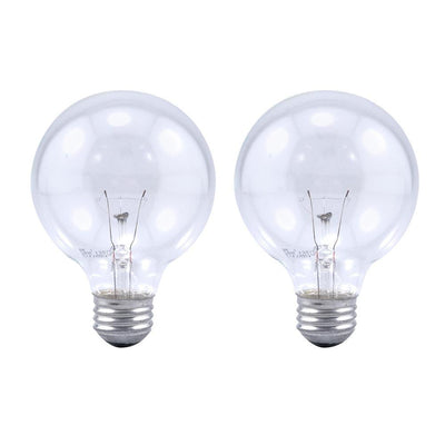 Sylvania 25-Watt Double Life G25 Incandescent Light Bulb (2-Pack) - Super Arbor