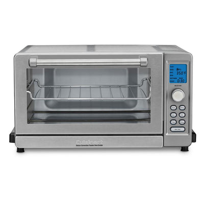 Deluxe 1800 W 6-Slice Stainless Steel Toaster Oven with LCD Display - Super Arbor