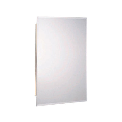 16 in. W x 25-7/8 in. H x 4-1/2 in. D Recessed or Surface Mount Frameless Beveled Bathroom Medicine Cabinet - Super Arbor