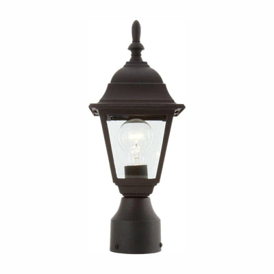 1-Light Black Outdoor Lamp