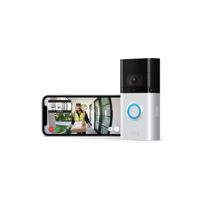 Wireless and Wired Video Doorbell 3 Plus Smart Home Camera with Echo Show 5- Charcoal - Super Arbor