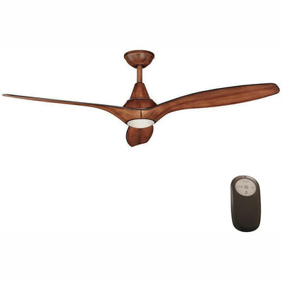 Tidal Breeze 56 in. LED Indoor Distressed Koa Ceiling Fan with Light Kit and Remote Control - Super Arbor