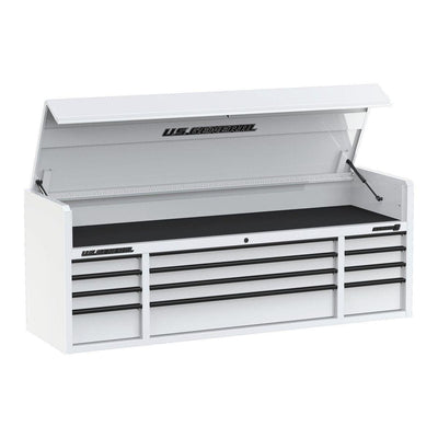 U.S. GENERAL 72 in. x 22 in. Triple Bank Top Chest, Series 3, White - Super Arbor