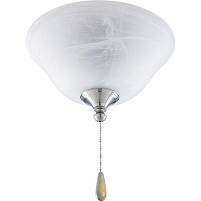 AirPro 2-Light Brushed Nickel Ceiling Fan Light - Super Arbor
