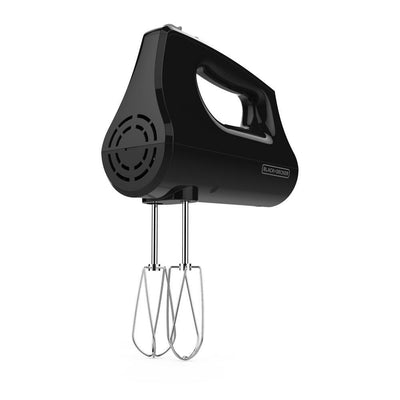 5-Speed Black Hand Mixer with Turbo Boost - Super Arbor