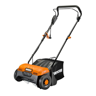 Worx 14 in. 12 Amp Corded Electric Cultivator/Dethatcher with Bag - Super Arbor
