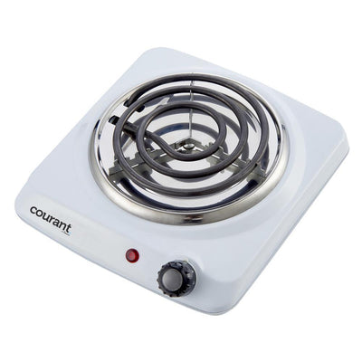 Single Burner 5 in. White Hot Plate with Temperature Control - Super Arbor