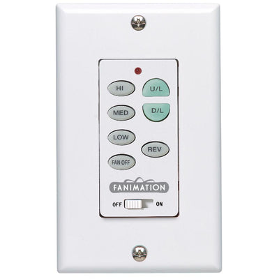 3-Speed Wall Control Reversing Switch, White - Super Arbor