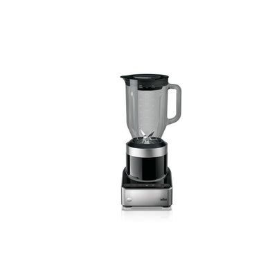 PureMix 56 oz. 3-Speed Black and Stainless Steel Countertop Blender with Thermal Resistant Glass Jug - Super Arbor