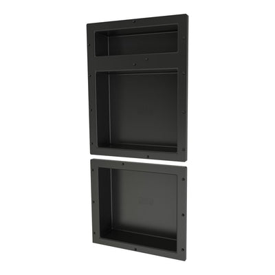 Redi Niche 16 in. x 34 in. Triple Shower Niche Set in Black - Super Arbor