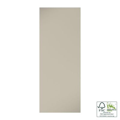30 in. x 80 in. x 1-3/8 in. Contemporary Flat White Primed Core Flush Wood Interior Slab Door - Super Arbor