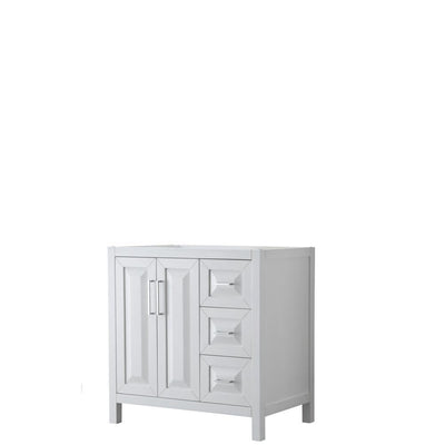 Daria 59 in. Single Bathroom Vanity Cabinet Only in White - Super Arbor