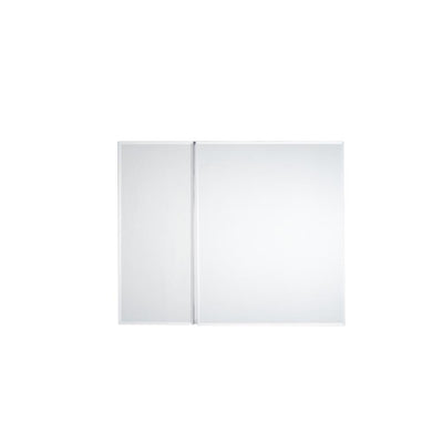 30 in. x 30 in. Frameless Recessed or Surface-Mount Bi-View Bathroom Medicine Cabinet with Beveled Mirror - Super Arbor