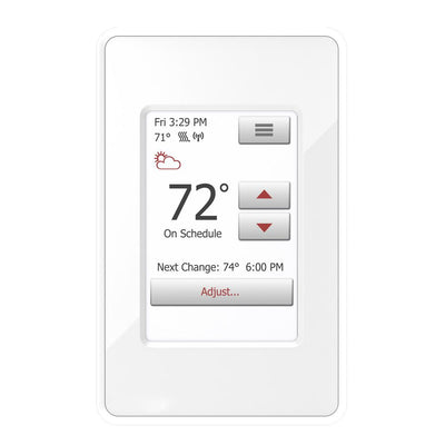 WarmlyYours nSpire Touch WiFi and Touch Programmable Thermostat with Floor Sensor - Super Arbor