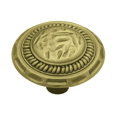 Sundial 1-3/8 in. (35mm) Antique Brass Round Cabinet Knob - Super Arbor