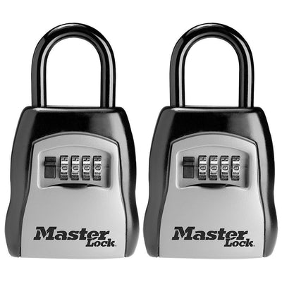 3-1/4 in. (83 mm) Wide Set Your Own Combination Portable Lock Box (2-Pack) - Super Arbor