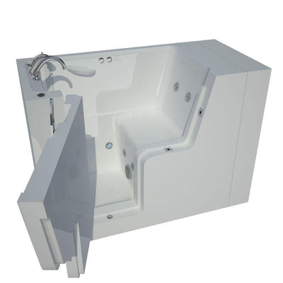 Nova Heated Wheelchair Accessible 5 ft. Walk-In Whirlpool Bathtub in White with Chrome Trim - Super Arbor