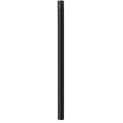 8 ft. Black Outdoor Direct Burial Aluminum Lamp Post fits Most Standard 3 in. Post Top Fixtures Includes Inlet Hole - Super Arbor