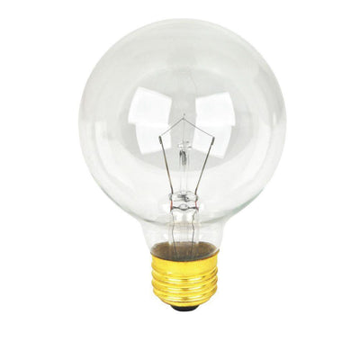 Feit Electric 40-Watt Soft White (2700K) G25 Dimmable Incandescent Clear Light Bulb Maintenance Pack (48-Pack) - Super Arbor