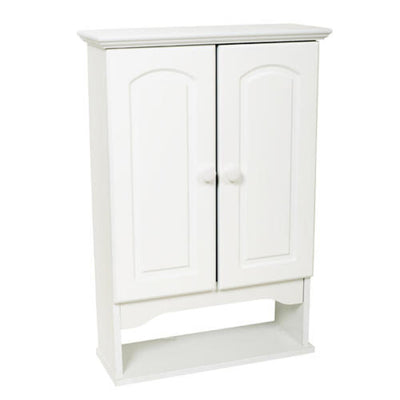 Zenna Home® 21"W x 8"D x 31"H White Bathroom Wall Cabinet