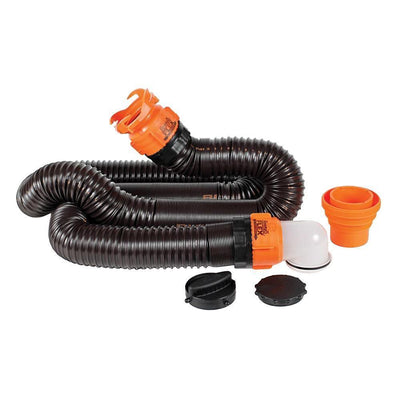 RhinoFLEX 15 ft. Sewer Hose Kit with Swivel Fittings - Super Arbor