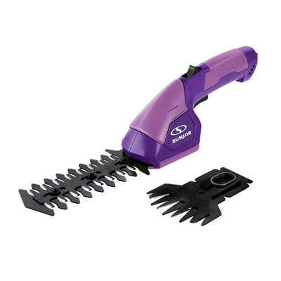 Sun Joe 7.2-Volt Cordless 2-in-1 Grass Shear and Hedge Trimmer, Purple - Super Arbor