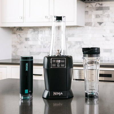 Nutri Ninja 24 oz. 2-Speed Dark Grey Blender with FreshVac Technology - Super Arbor