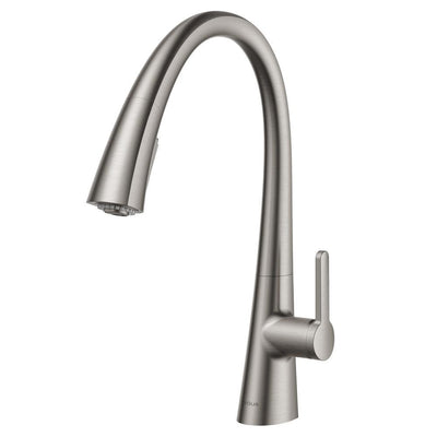 Nolen Single-Handle Pull-Down Sprayer Kitchen Faucet with 2-Function Sprayhead in all-Brite Spot Free Stainless Steel - Super Arbor
