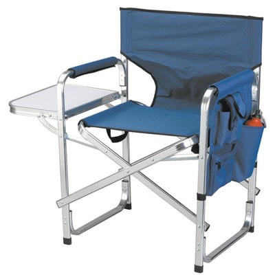 Ming's Mark Stylish Camping Blue Full Back Folding Director's Chair - Super Arbor